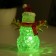 Night Snowman LED 1W RGB 3HLR44 Transparent 8x8x10cm Risalux