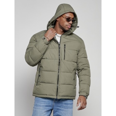 Sports male winter, size 58, khaki color-4