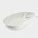 Ceramic dish with sauce "shell", 28 × 15 × 2 cm, white color