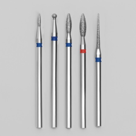Diamond cutters for manicure, 5 pcs, assorted form-1