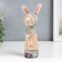 Polystone souvenir "Sweet bunny in the apron and cap" 23.5x7.5 cm