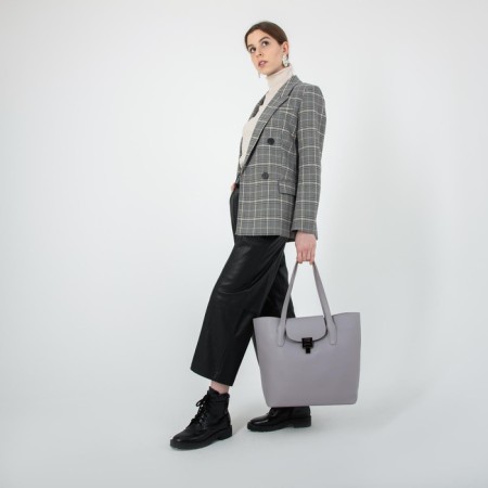 Bag Female Tout with zipper, lilac color-5
