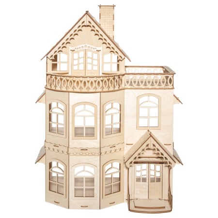 Puppet house with veranda-1