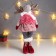 Interior doll "Losik in a skirt in a cage, in a pink vest-grass" 53x13x18 cm