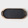 Cast iron pan “Oval Grill”, 43 × 16.5 × 2.5 cm, with handles, on a wooden stand