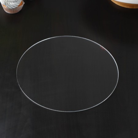 Acrylic substrate, d = 26 cm, h = 0.3 cm, the color is transparent-1