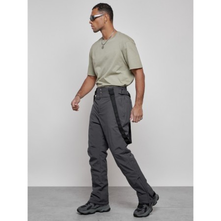 Semi-combinezone ski insulated male winter, size 52, dark gray color-1