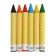 Voskvoi pencils 6 colors, thickened housing, 93 x 11 mm, in a cardboard box