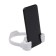 Luazon phone stand, in the form of hands, adjustable width, white