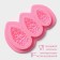 Silicone Mold "cones", 10.5 × 7 cm, pink color