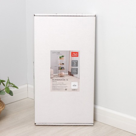 Scandinavia 14 rack, 45 × 38.5 × 147 cm, white color-6