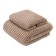 Set of towels "strip", size 30x70 cm, 70x130 cm, beige color