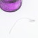 Bank for candles glass with a lid "Flower" violet, cylinder, galvanic 9x7x7 cm