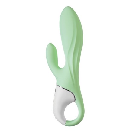 Unrealistic vibrator Satiffyer Air Pump Bunny 5, silicone, green, 15 cm-8