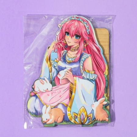 Anime figure "Girl with rabbits", 11 x 14.9 cm, tree-6