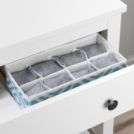 Organizer for storing linen “Laguna”, 8 cells, 27 × 20 × 10 cm, turquoise color-8