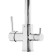 Kitchen mixer Zein ZC-011, with output for drinking water, brass, chrome