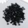 Decor for creativity plastic "Half of beads. Black" 20 g 0.6x0.6 cm
