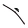 The wiper brush Cartage 18/450 mm, frameless, double canvas