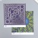 Scrapbooking paper bilateral "eclecticism silver and mehendi" density 180g 15.5x17cm