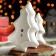 Porcelain Porcelain 2-tier shade "New Year. Gingerbread magic ”, upper tier 21 × 17 × 2.2 cm, lower tier 29 × 24 × 26 cm