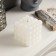 LED candle “White Cube”, 10 × 11.5 × 10 cm, wax, plastic, batteries AAAX3 (not in the kit), glow warm white