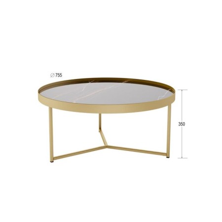 GOOD GOOD "OrINGA", 755 × 755 × 350 mm, Sugar Noir / Gold.-3