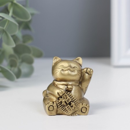 NECSK Polystone "Mani-Neko. Happiness and wealth" Set 2 pcs 3.5x4.5 cm-1