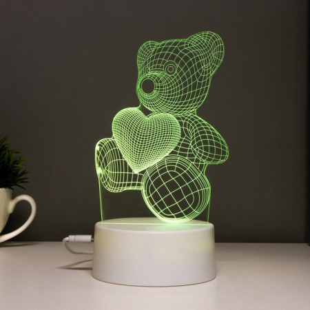 Sensor lamp "Mishutka" LED 7 colors USB/from white batteries-7