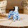 Dymkovo toy "Blue Dog" 7 cm