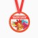 Medal Magnet for graduation "graduate", diam. 6 cm