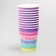A one -time paper glass "Happy Birthday" strip, 250 ml