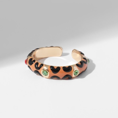 Leopard ring, color in gold, dimensionless-2