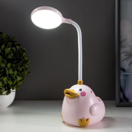 Table lamp "duckling" LED 3W battery pink 9.5x11x33 cm Risalux-1