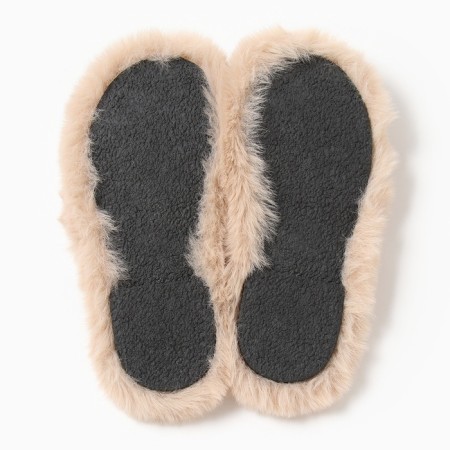 Women's slippers with an open nose, size 40, beige-5