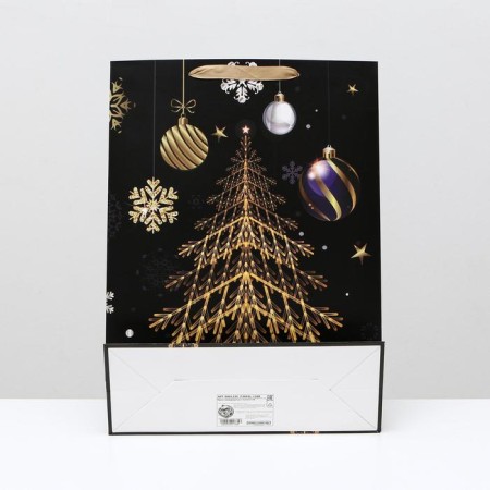 Laminated packet "Golden Christmas tree", 31 x 42 x 12 cm-1
