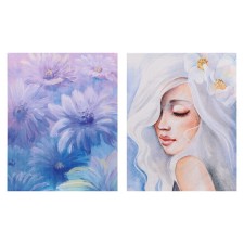 A set of 2 paintings on the canvas 