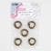 Karabin ring, d = 13/20 mm, thickness - 3.5 mm, 5 pcs, bronze color