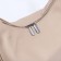 Lurch bag with lightning, external pocket, long belt, beige color