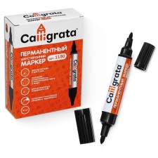Permanent Calligrata, double -sided, round, 5 mm/3 mm, black