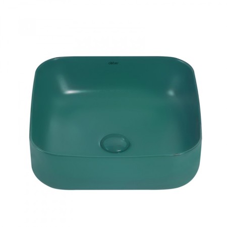ABBER RECHTECK AC2211MBG sink, invoice, 385x385x135 mm, dark green, matte-2