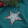 Decoration Christmas tree "Star shine Glass" 12x12 cm, transparent pink