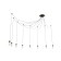 Lamp "Spider" black 8x40W E27 80x80x90 cm Bayerlux