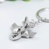 Metal key "plane" silver 6 cm