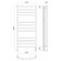 Terminus heated towel rail "Classic" P12, 500x1250 mm, chrome