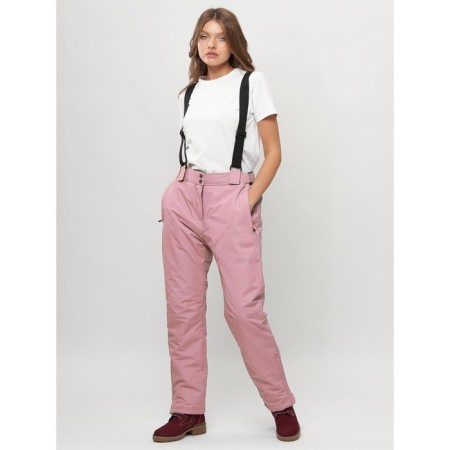 Ski pants female, size 50, pink color-9