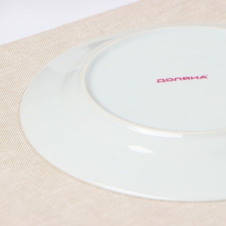 Plate ceramic dessert shade "Sakura", d = 19 cm, white color-1