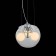 Suspension lamp ST LUCE. SL512.103.03. Uvo. 3x60 watts, E27 Globe, 30x30x20 cm, chromium color