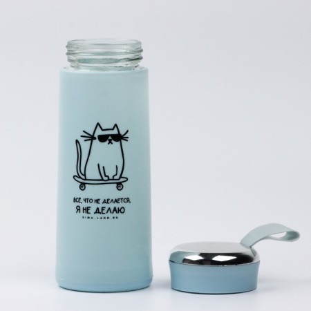 Water bottle "I do not do", 350 ml, glass-1