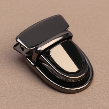 Bag -4 × 3 cm fastener, black nickel color-1